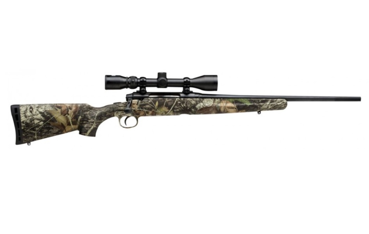 Savage Axis XP Compact 6.5 Creedmoor, 20″ Barrel, Mossy Oak Break-Up, Matte Black, Weaver 3-9x40mm, 4rd