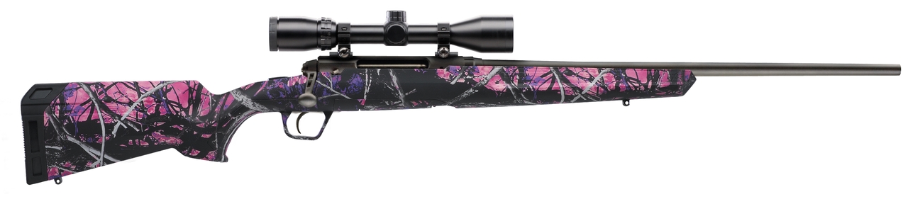 Savage Axis XP Compact 6.5 Creedmoor, 20″ Barrel, Muddy Girl Matte Black, 4rd