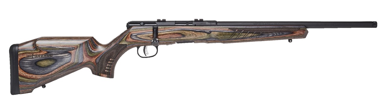 Savage B-Series BNS-SR 22 Mag, 18″ Carbon Sporter Barrel, Wood Laminate, 10rd