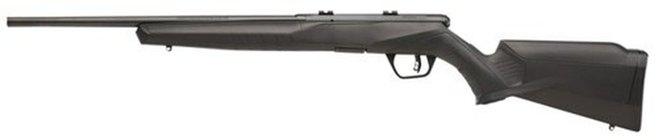 Savage B17 Compact .17 HMR, 18″ Barrel, Synthetic Black Stock, Blued, 10rd