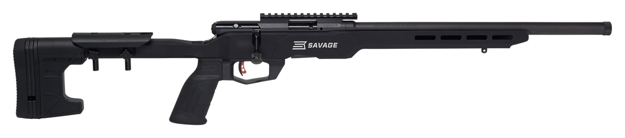 Savage B17 Precision 17HMR, 18″ Heavy Barrel, Black, MDT Custom Chassis, 10Rd