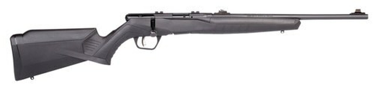 Savage B22 Compact .22 LR, 18″ Barrel, Synthetic Black Stock, Black Carbon, 10rd
