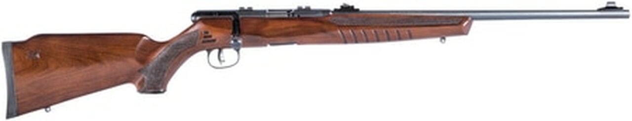 Savage B22 G 22 LR, 21″ Barrel, Walnut Stock Black, 10rd