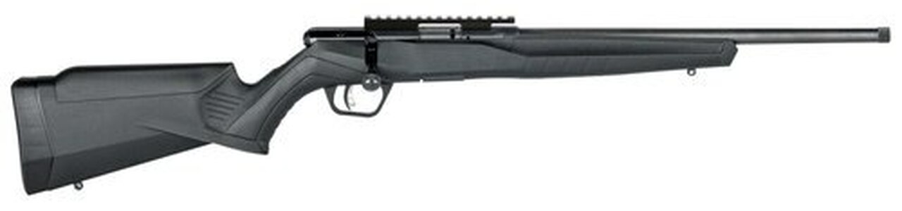 Savage B22 Magnum FVSR Bolt 22 WMR 16.25″ Barrel, Synthetic Black Stock Black, 10rd