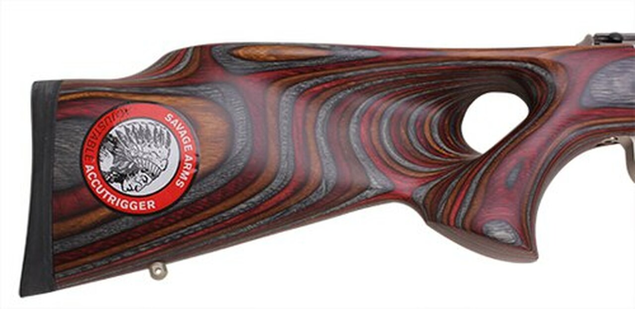 Savage MarkII BTVS-RJ Bolt 22LR 21″ S/S Royal Jacaranda Stock, 5 Rd