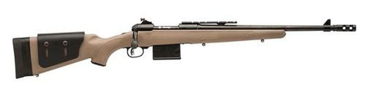 Savage Model 11 Scout, .308 Win, 18″, 10rd, Muzzle Brake, FDE, Adjustable Stock