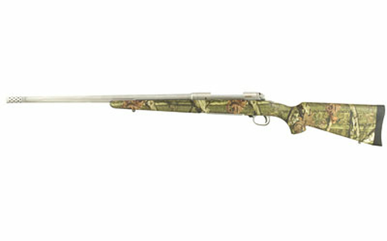 Savage Model 116 Weather Warrior Bear Hunter .338 Win Mag, 23″ Stainless Barrel, Satin Finish, Adj Brake, Accustock Camo, 3rd