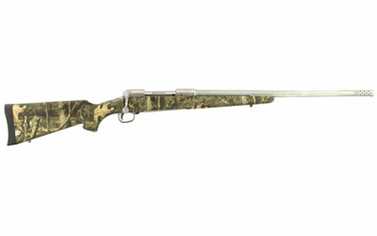 Savage Model 116 Weather Warrior Bear Hunter .338 Win Mag, 23″ Stainless Barrel, Satin Finish, Adj Brake, Accustock Camo, 3rd