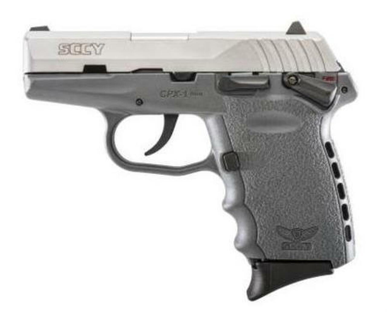 SCCY CPX-1, 9mm, 3.1″, 10rd, Gray Frame, Stainless Steel