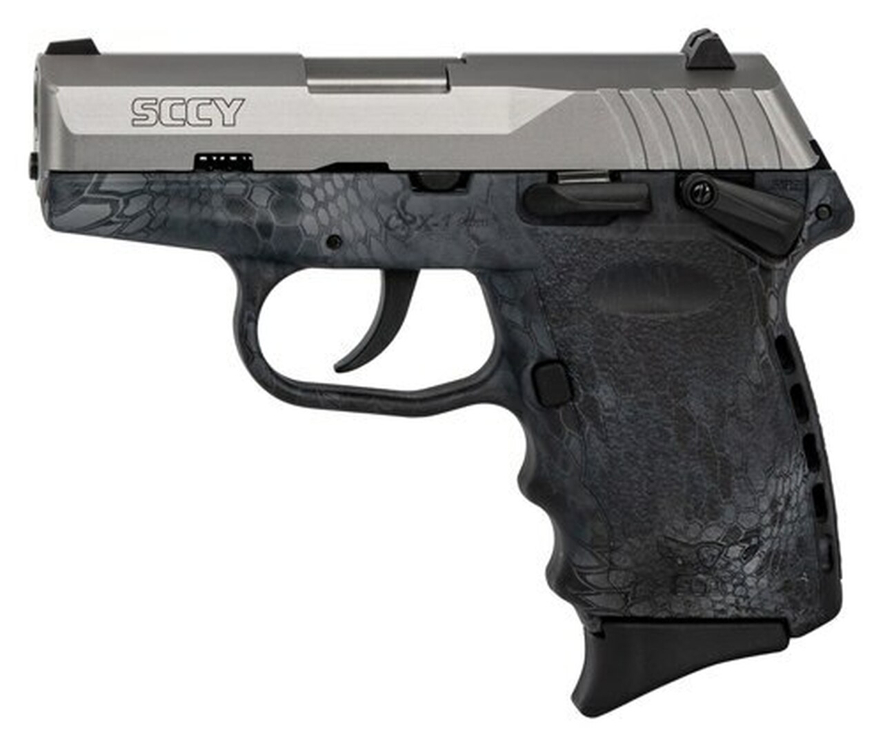 SCCY CPX-1 Carbon 9mm, 3.1″ Barrel, Kryptek Typhon Polymer Grip, Stainless Steel Slide, 10rd