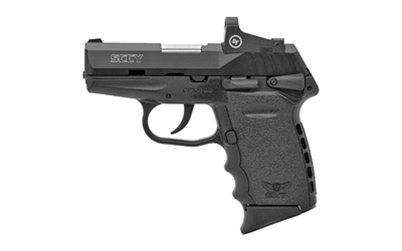 SCCY CPX-1 Compact 9mm, 3.1″ Barrel, Black, Red Dot, Ambi Safety, 2x10rd Mags