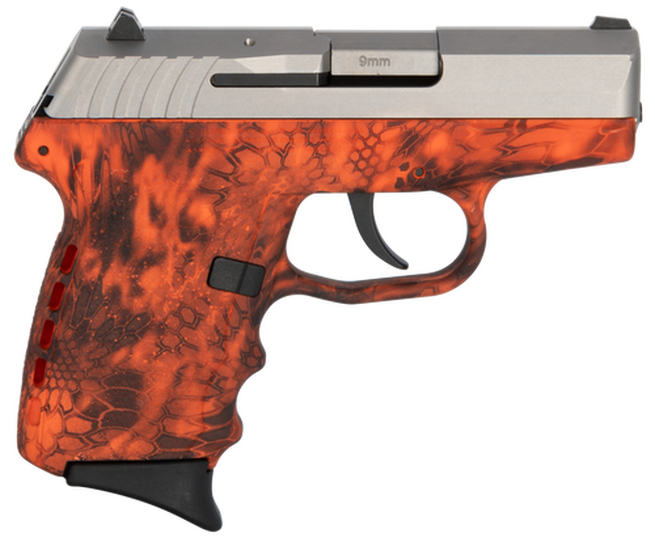 SCCY CPX-2 Carbon 9mm, 3.1″ Barrel, Kryptek Inferno Grip, Stainless Steel Slide, 10rd