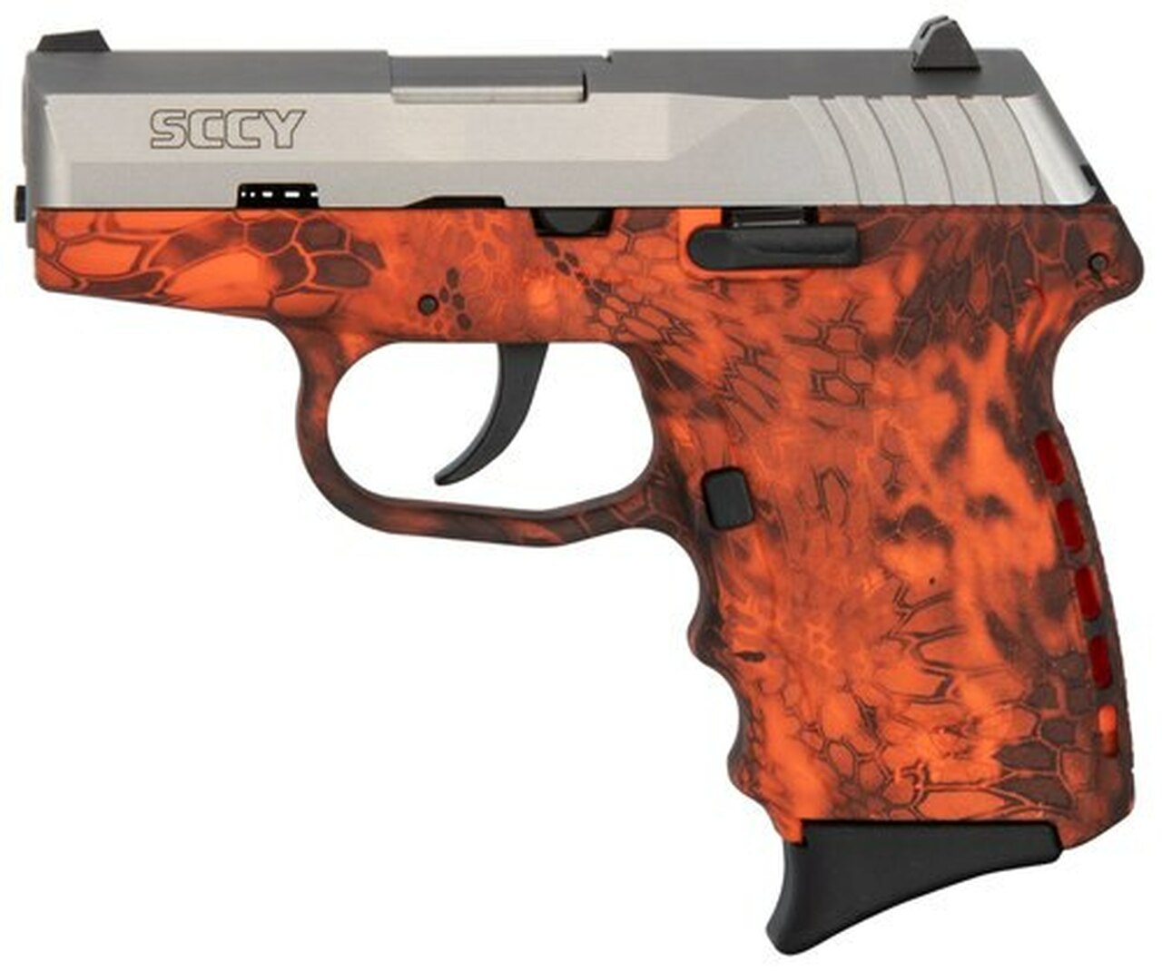 SCCY CPX-2 Carbon 9mm, 3.1″ Barrel, Kryptek Inferno Grip, Stainless Steel Slide, 10rd