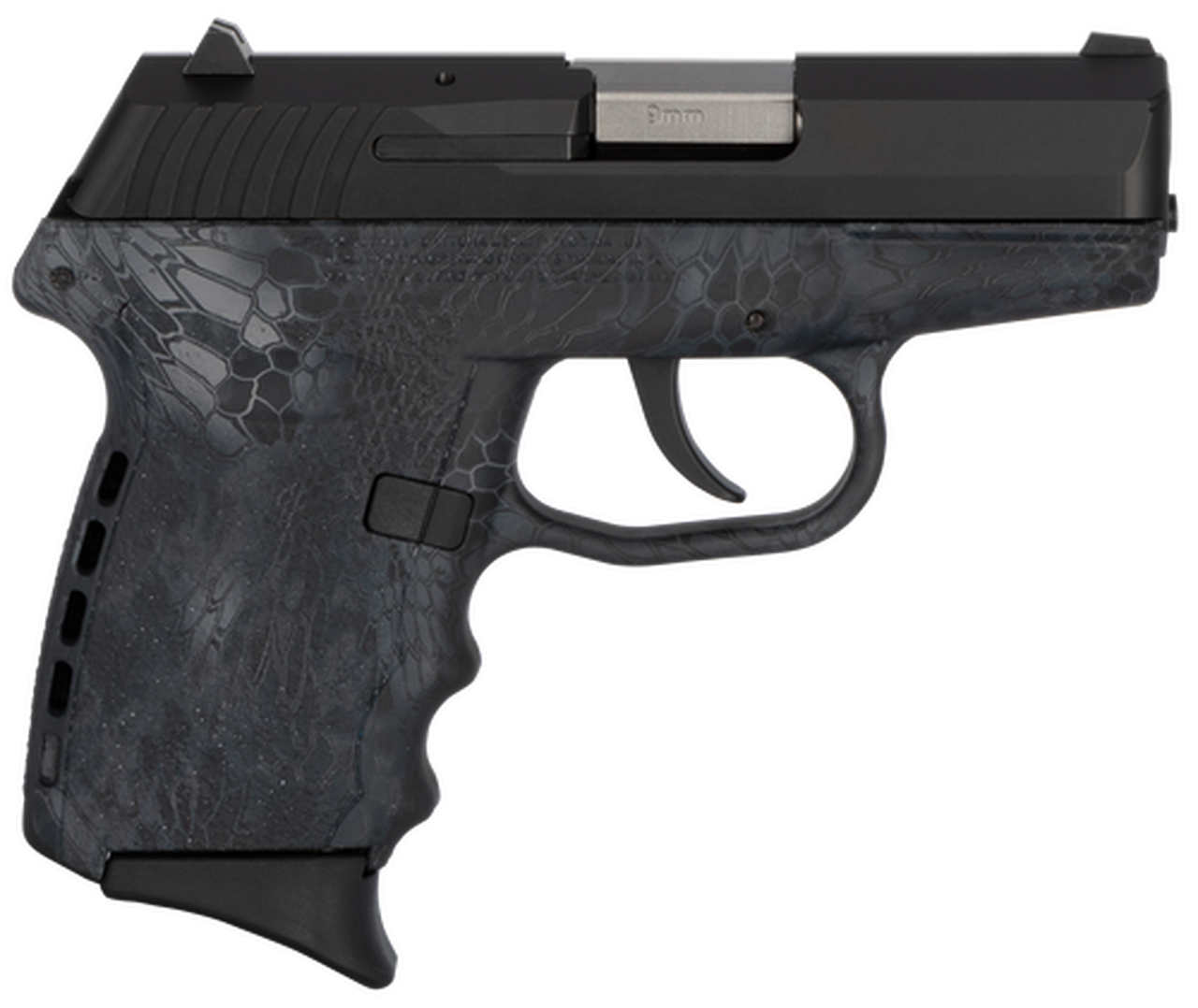 SCCY CPX-2 Carbon 9mm, 3.1″ Barrel, Kryptek Typhon Polymer Grip, Black Stainless Steel Slide, 10rd