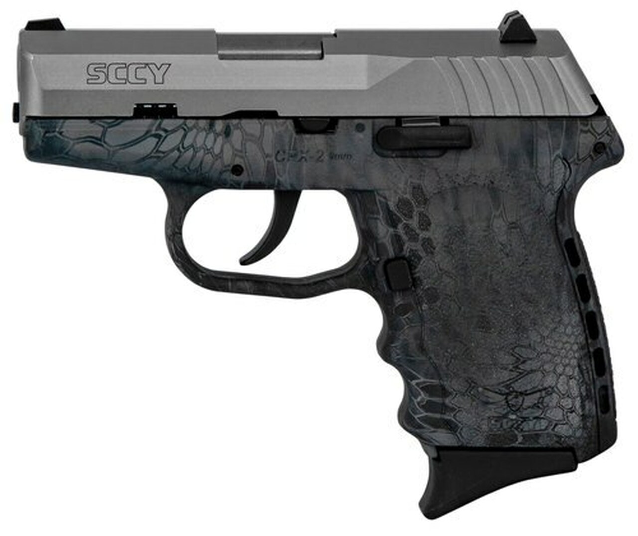 SCCY CPX-2 Carbon 9mm, 3.1″ Barrel, Kryptek Typhon Polymer Grip, Stainless Steel Slide, 10rd