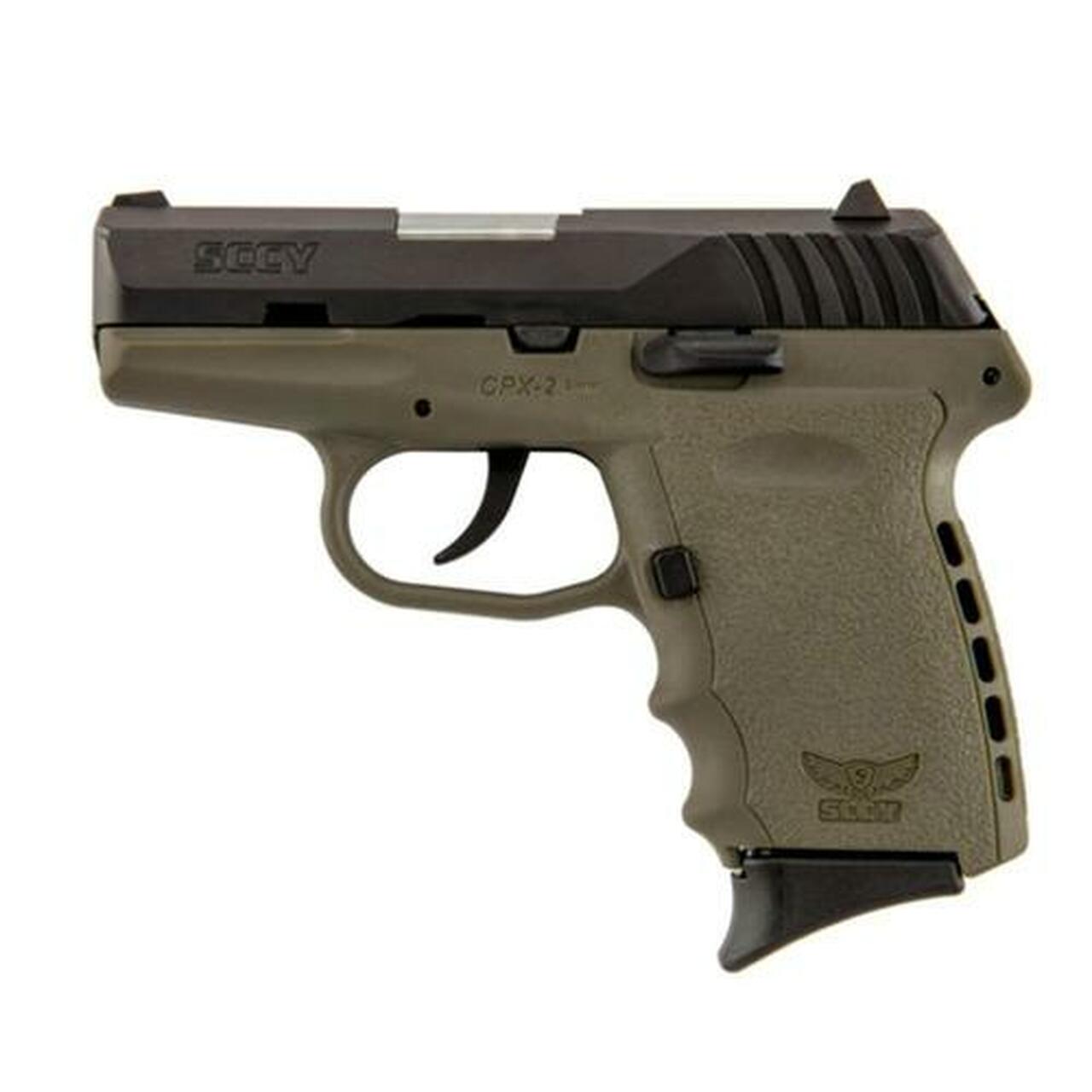 SCCY CPX-2 CBDE 9mm 3″ Barrel Carbon Black/Dark Earth 10rd Mag