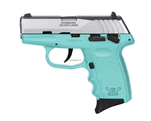 SCCY CPX-4 380 ACP, 2.96″ Barrel, Sky Blue, 10rd