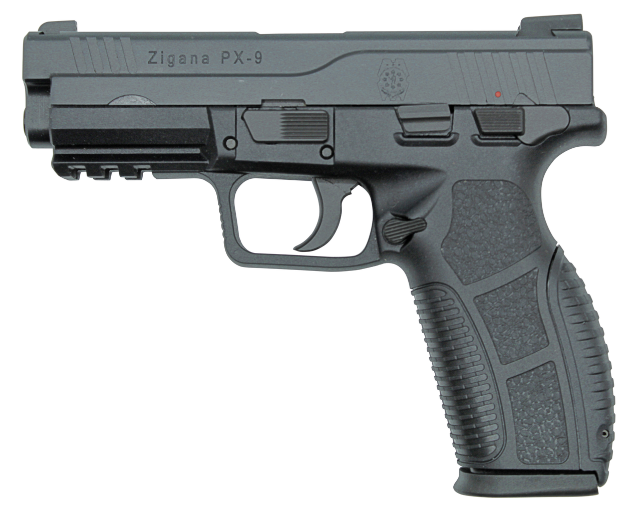 SDS Imports Zigana PX9 9mm 4.50″ 18+1 Black Melonite Steel Slide Black Interchangeable Backstrap Grip