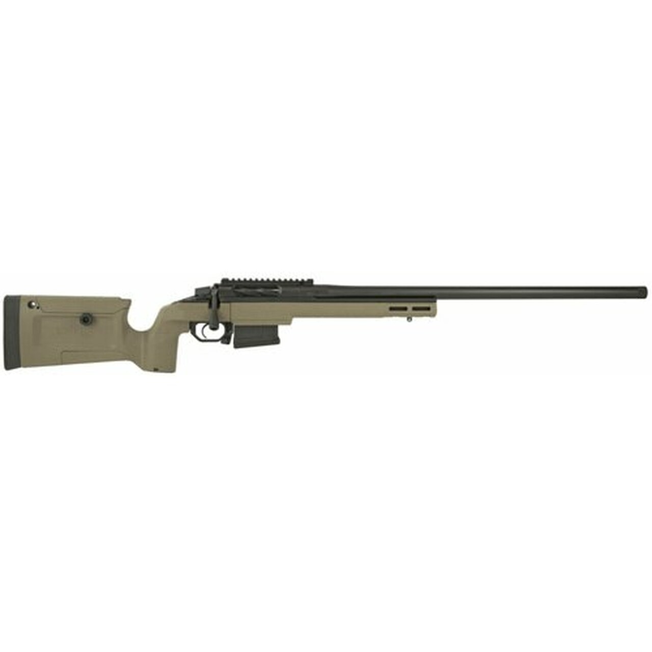 Seekins HAVAK BRAVO 6.5PRC, 24″ 5R Match Barrel, Cerakote Finish, KRG Flat Dark Earth Stock, 5Rd Detachable Mag, Timney Trigger
