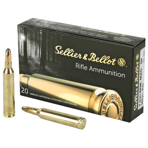 Sellier & Bellot 7mm Remington Magnum, 140gr, Soft Point, 20rd Box