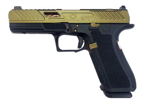 Shadow Systems DR920 Elite 9mm, 4.5″ Bronze Barrel, Gun Candy Knuckles Brass, 17rd