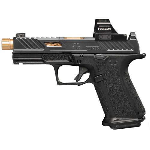 Shadow Systems MR920 Elite 9mm, 4.5″ Bronze Threaded Barrel, Black, Includes Holosun 507c Red Dot, Optics Kit, 15rd