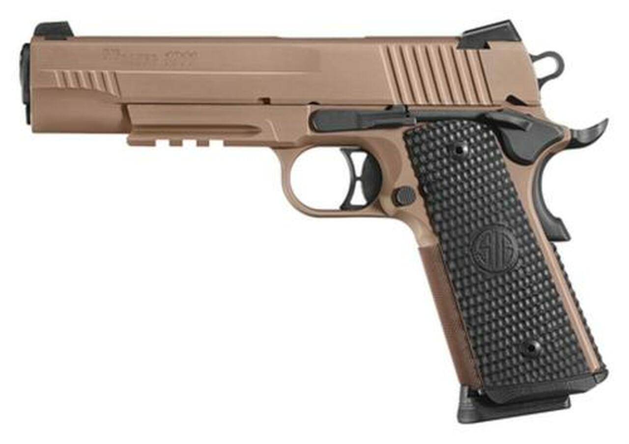 Sig 1911 45 ACP Emporer Scorpion, 5″, G10 Piranha Grips, 8rd, *MA* Compliant