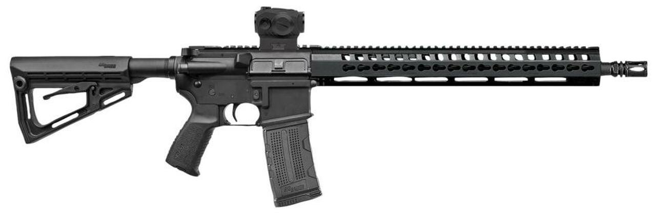Sig M400 Elite AR-15 W/Red Dot 223/5.56 16″ Barrel Telescoping Black Stock 30rd Mag