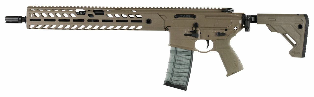 Sig MCX Virtus Patrol 5.56mm 16″ Barrel M-LOK Handguard Folding Stock Flat Dark Earth 30rd Mag