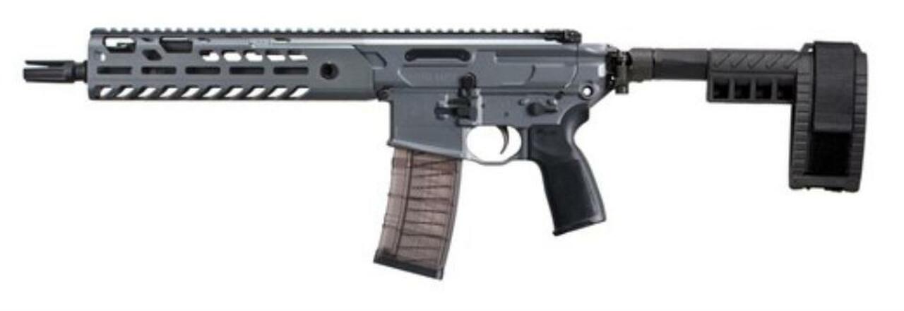 Sig MCX Virtus Pistol .300 AAC Blackout 9″ Barrel M-LOK Folding Stabilizing Brace Gray 30rd Mag