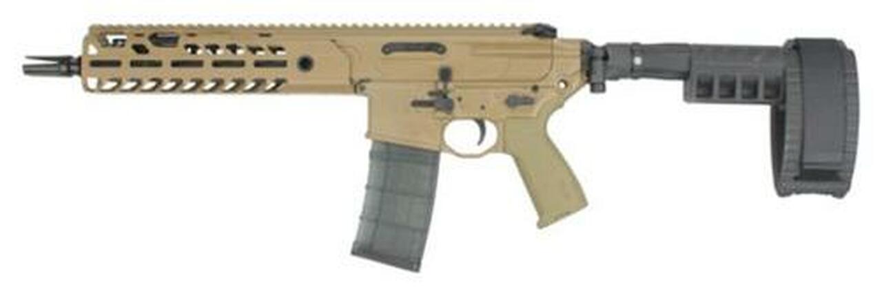 Sig MCX Virtus Pistol 5.56/223 11.5″ Barrel M-LOK Col. Stabilizing Brace Flat Dark Earth 30rd Mag
