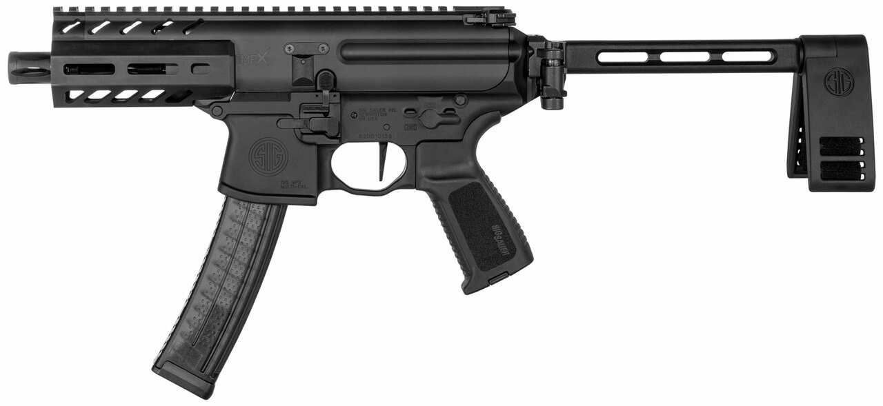 Sig MPX K Pistol 9mm, 4.5″ Barrel, Black, Folding Brace Stock, 30rd