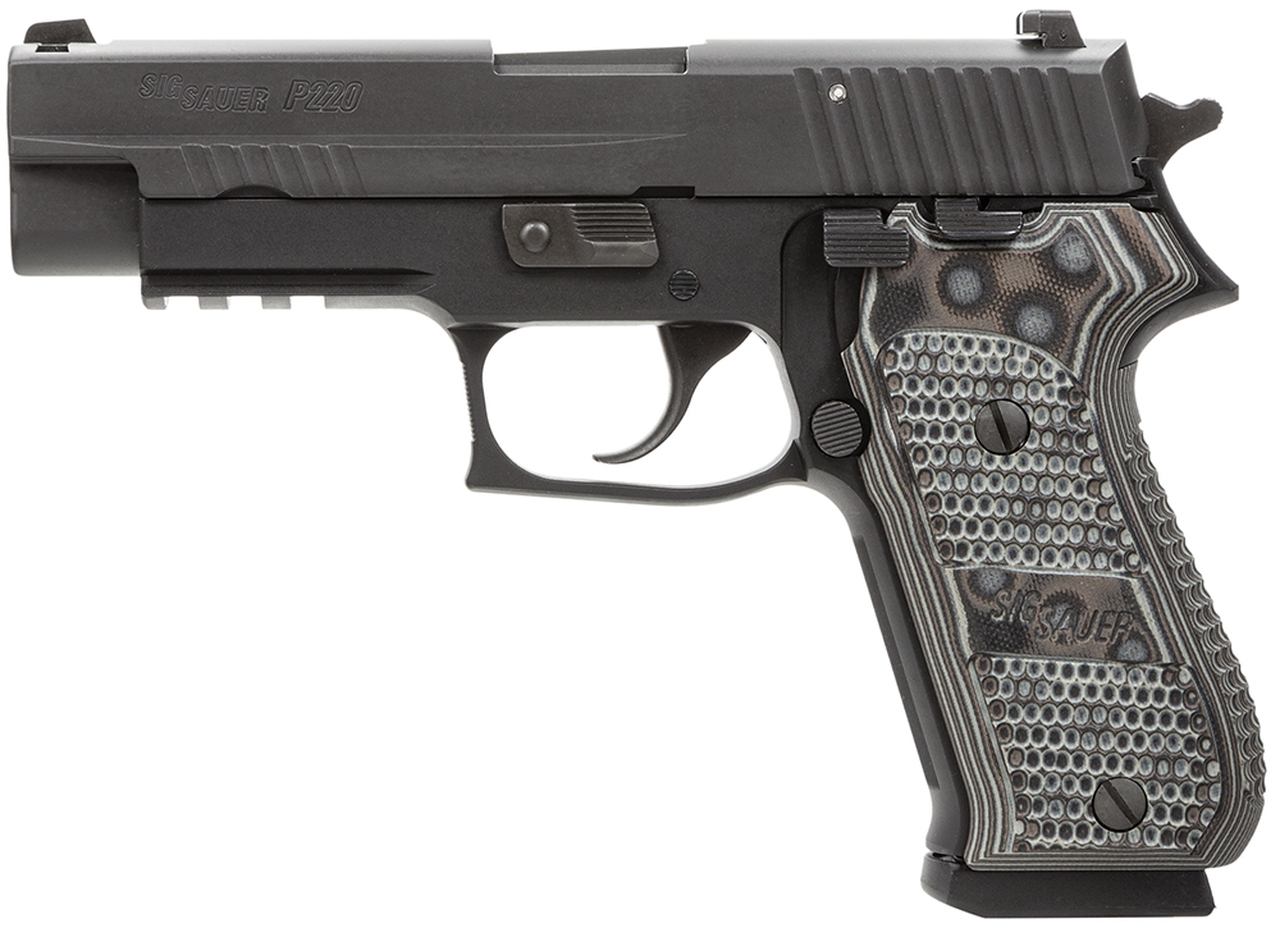 Sig P220 Extreme 45 ACP 4.4″ Barrel Custom G-10 Grips, Night Sights, 8 Rd Mag