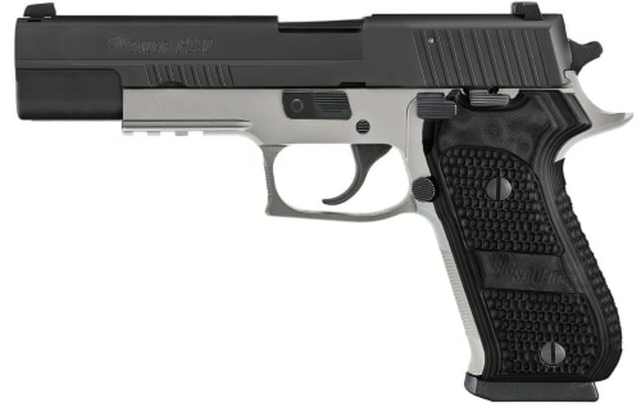 Sig P220 Match Elite 10mm, 5″ Barrel, Night Sights, DA/SA, Black/Stainless, 8rd