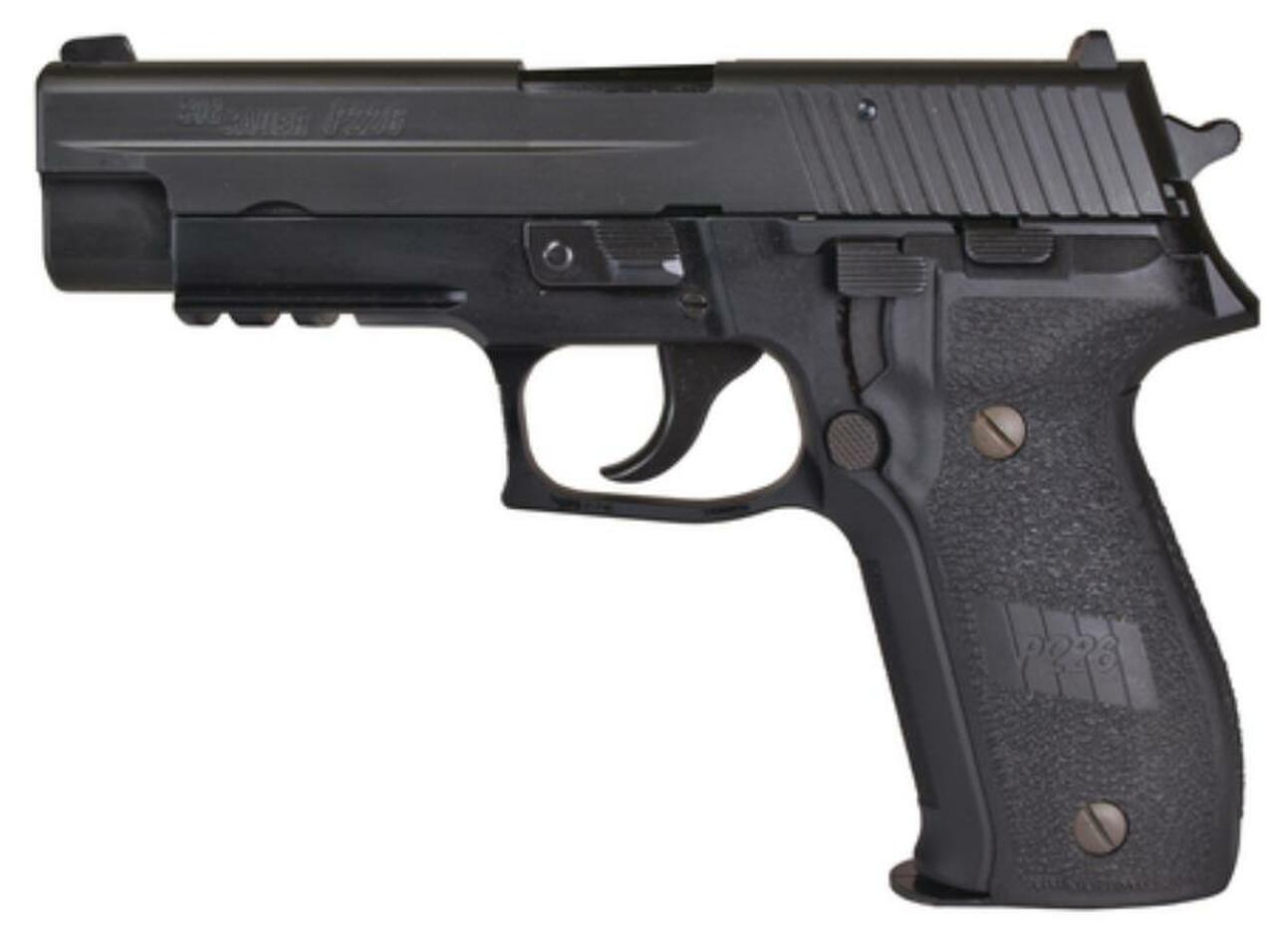 Sig P226 9mm, 4.4 Barrel, Contrast Sights, Black Nitron Finish, E2 Grips, 10rd CA LEGAL