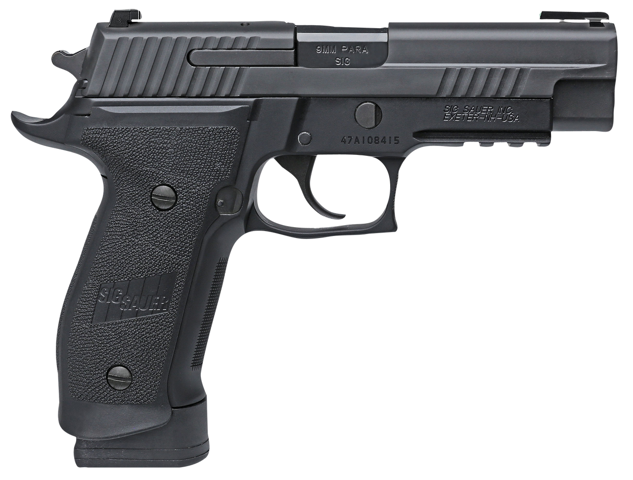 SIG P226 Tacops SA/DA 9mm, 4.4″, 10rd, Black Nitron Finish
