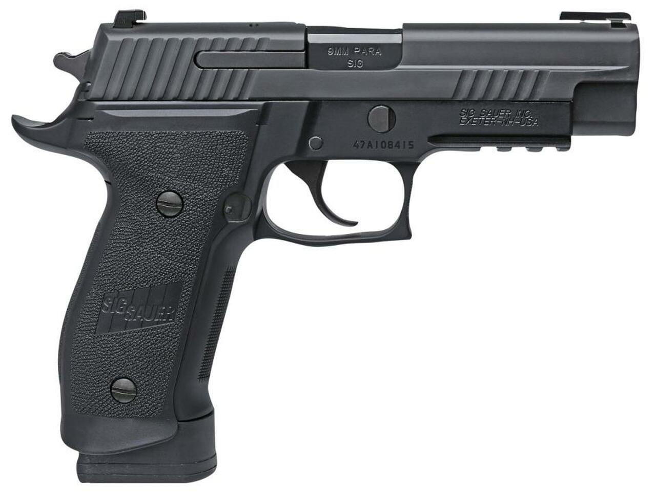 SIG P226 Tacops SA/DA 9mm, 4.4″, 10rd, Black Nitron Finish
