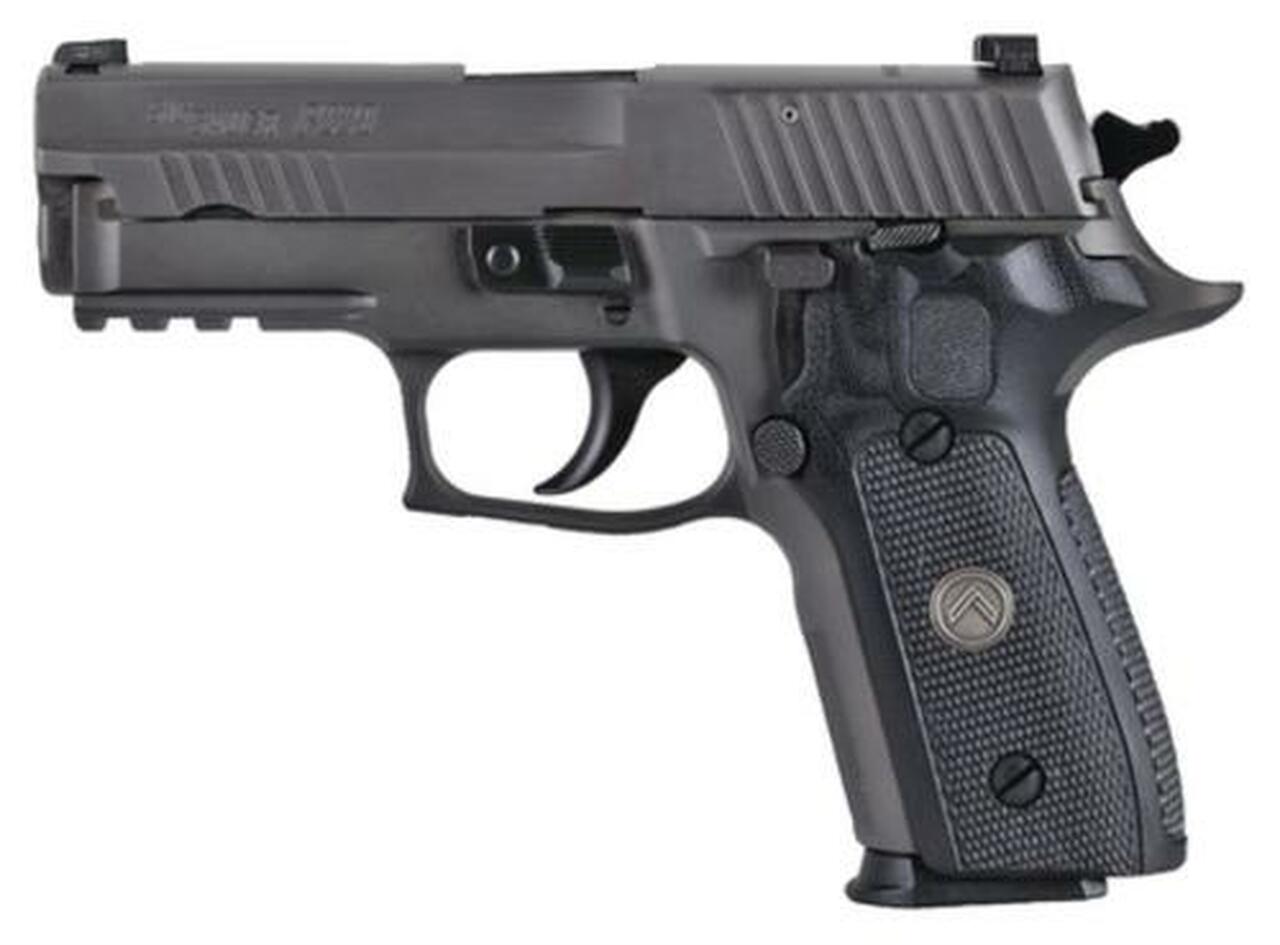 Sig P229 Compact Legion *MA Compliant* Single/Double 9mm, 3.9″, Black Grip, Gray PVD Stainless, Manual Safety, 10rd