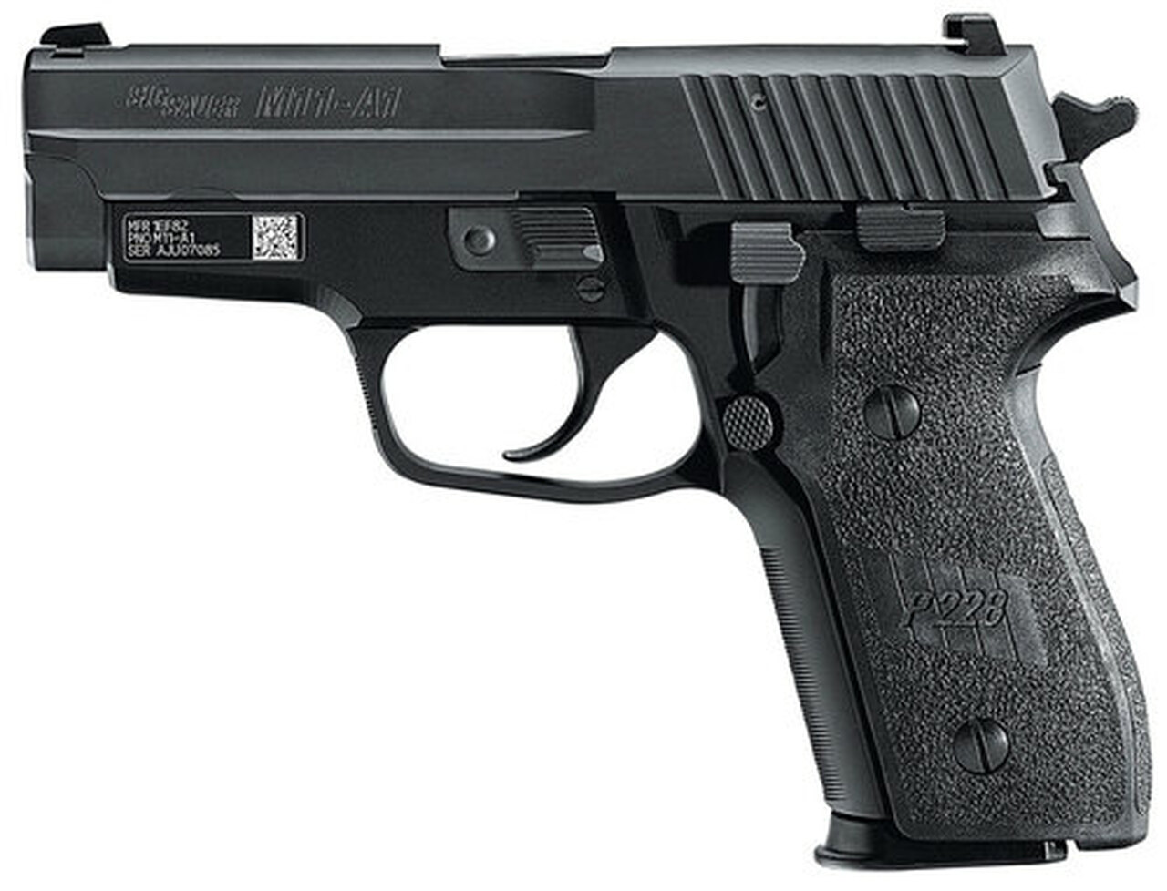 Sig P229 Compact M11-A1 Single/Double 9mm 3.9″ Barrel, Black Polymer Grip Black Nitron Stainless Steel, 10rd
