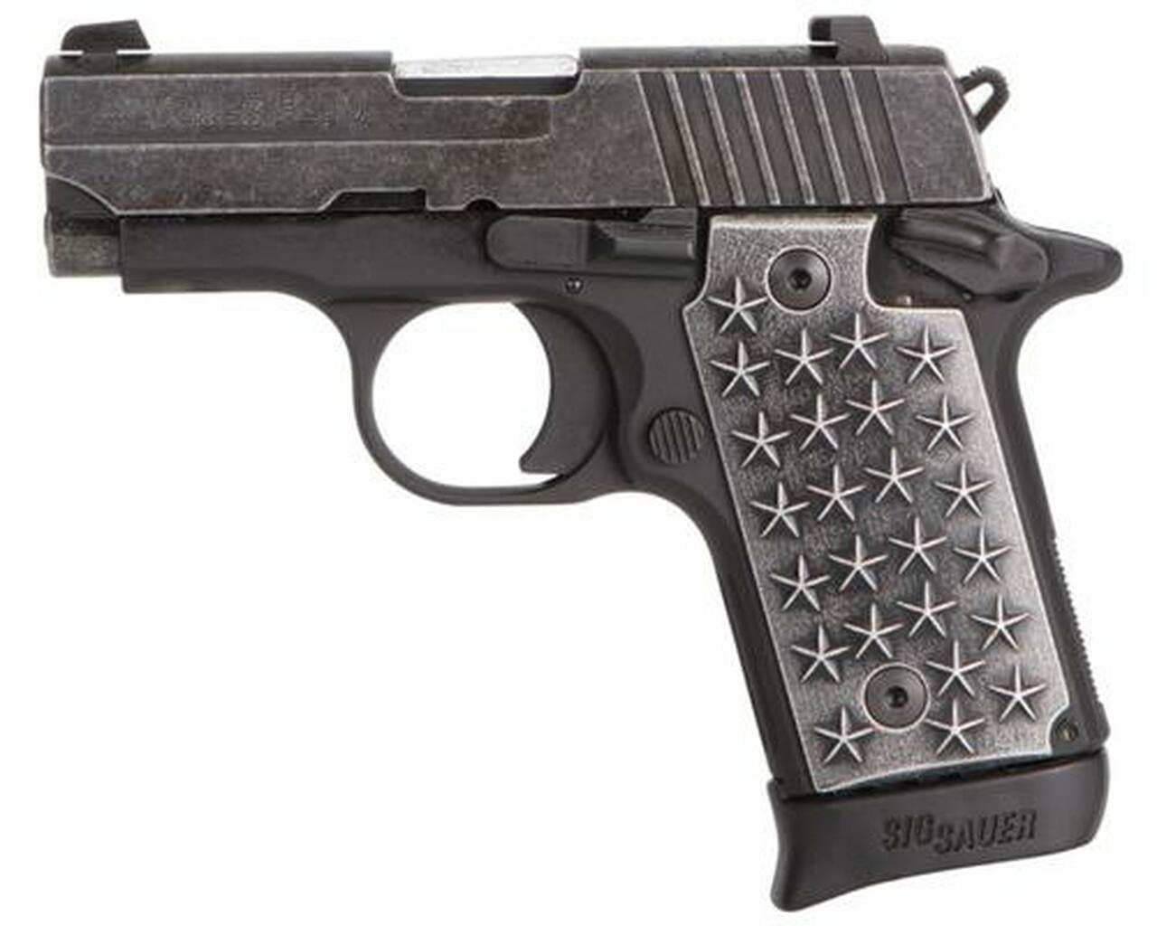 Sig P238.380 ACP, 2.7″ Barrel, Aluminum Grip, Distressed Finish, 7rd Mag