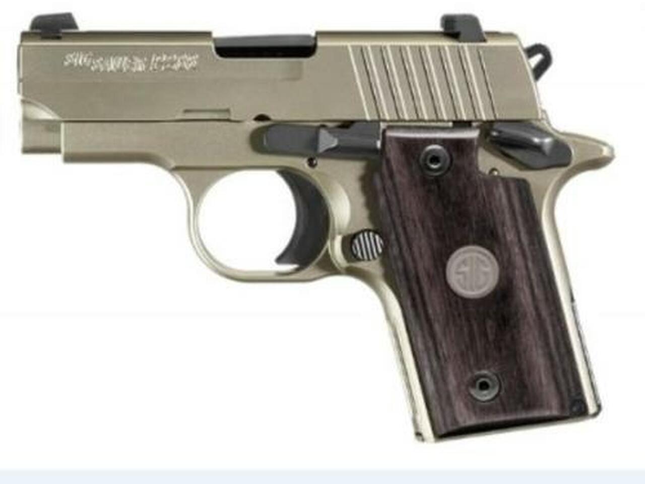 Sig P238 .380 ACP Night Sights 6 Blackwood Grips 6 Rd Mags