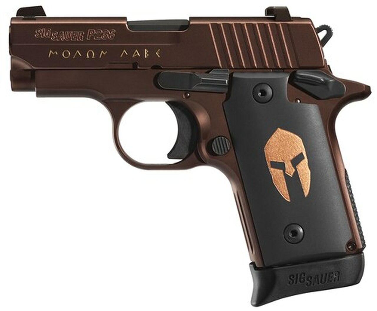 Sig P238 380 ACP Spartan ORB 2.7″ Barrel Siglite Spartan Grip 7rd Mag