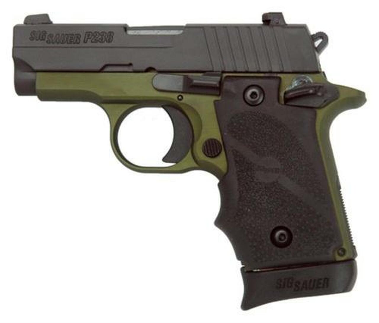 Sig P238 Army .380ACP, 2.7″, Night Sights, Black Grip, 7rd
