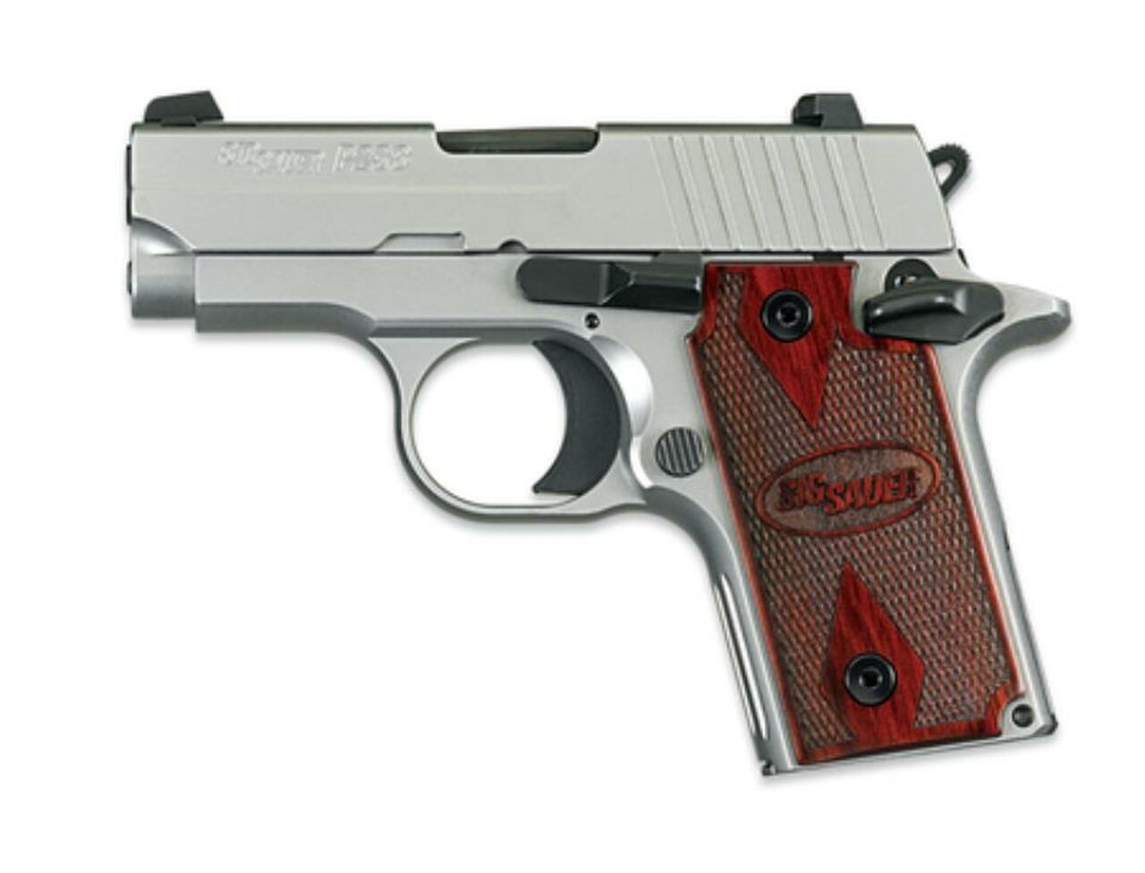 SIG P238 ‘HDW’ 380 ACP Nite Sites Rosewood Grips