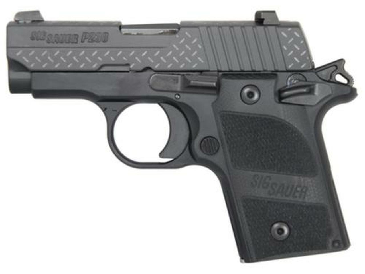 Sig P238 Two-Tone .380ACP 2.7 Barrel Siglite Night Sights Diamond Plate Slide G-10 Grips 6rd – MA Compliant