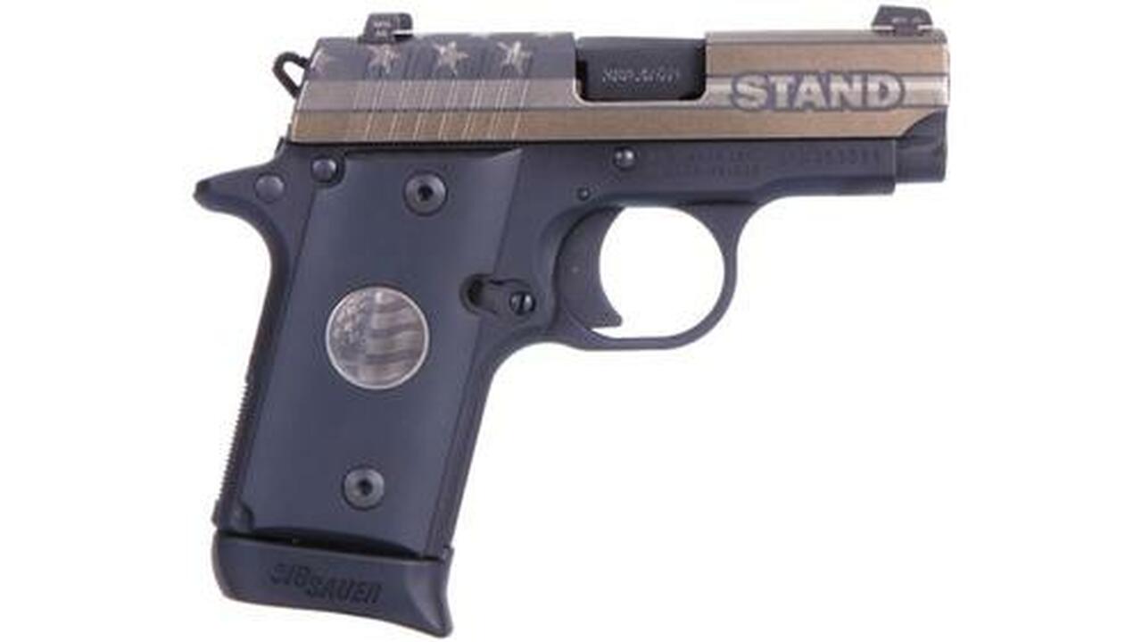 Sig P238 United We Stand Special Edition.380 ACP, 3″ Barrel, Micro Compact 6/7rd