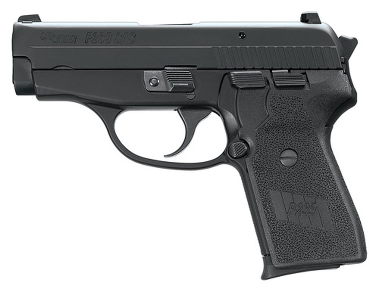 SIG P239 357 SIG 3.6In SAS BLK Da/Sa Siglite Polymer Grip (2) 7RD Steel MAG Dehorned SRT