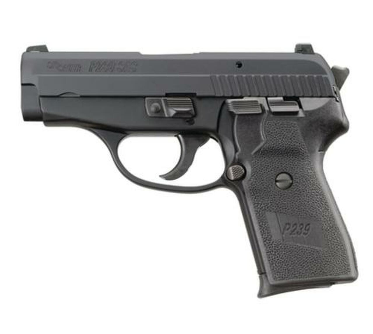 Sig P239 40 S&W 3.6In SAS Black Da/Sa Siglite Polymer Grip (2) 7RD Steel MAG Dehorned SRT