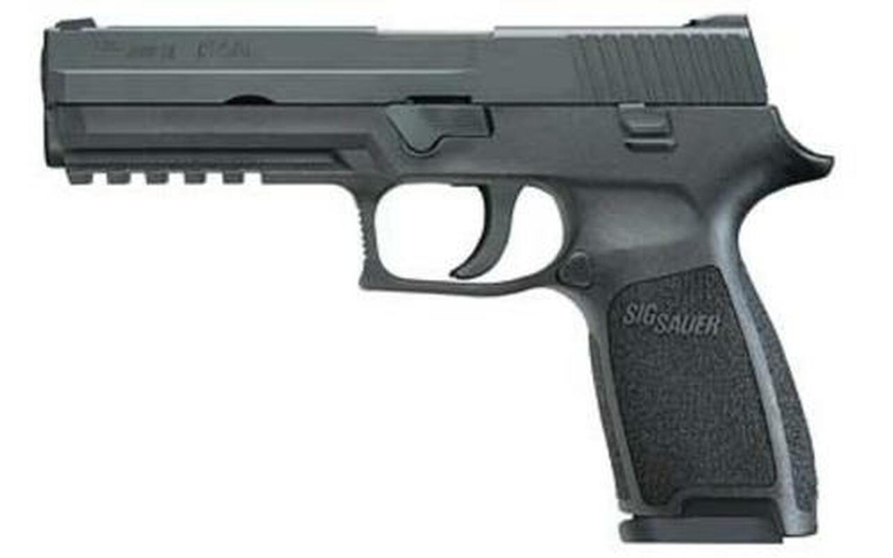 Sig P250 Full Size 45 ACP 4.7 Barrel Contrast Sights Black Nitron Slide Finish 10 Rd Mag