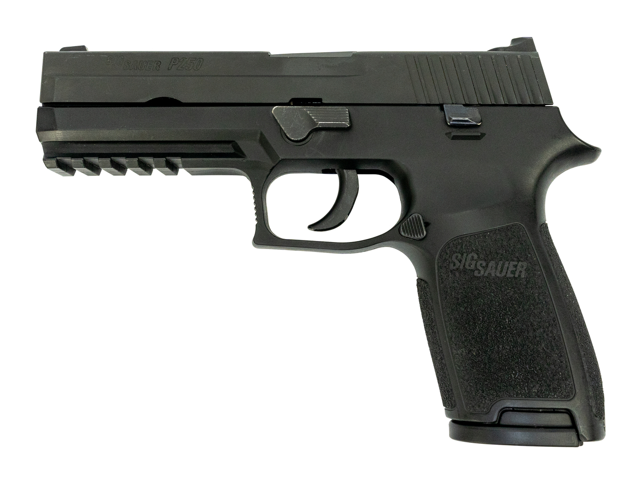 Sig P250 Full Size Used .45 ACP, 4.7″ Barrel, Contrast Sights, Black Nitron, 10rd/14rd No Box